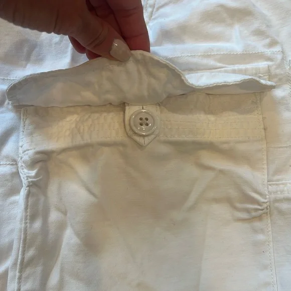 Polo Ralph Lauren Classic Cargo Shorts Khakis White/Relaxed Fit Size 31 - Picture 10 of 16